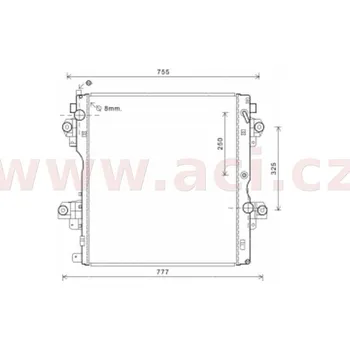 Chladič motoru Chladič, chlazení motoru ACI 53002604