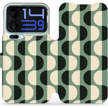 Pouzdro na mobilní telefon Flipové pouzdro Mobiwear - Xiaomi 17 Pro Max - VA56S Magické vlnky (Knížkové flip pouzdro, obal, kryt na mobil Xiaomi 17 Pro Max - VA56S Magické vlnky, materiál Umělá kůže + TPU - ochrana 360°, stojánek, silikonová vanička, magnetické zavírání)