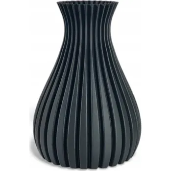 Váza Váza na květiny černá Boho nerozbitná 25 cm Moderní váza dekorace