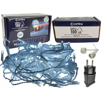 Vánoční dekorace Vánoční osvětlení na stromeček Cortina pro venkovní použití 8,4 m 51 - 100 světel