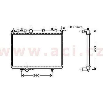 Chladič motoru Chladič, chlazení motoru ACI 40002265