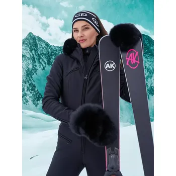 Sjezdové lyže Dámské lyže AK Ski PINK.ORIGINAL + vázání Salomon MI12