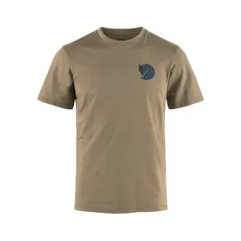 Pánské oblečení Fjällräven Walk With Nature T-shirt men Suede Brown hnědá XL