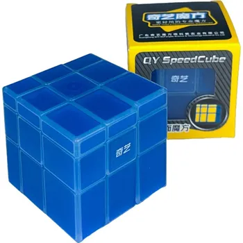 Hlavolam Logická kostka QiYi Tiled Mirror Blocks Luminous Blue