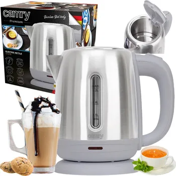 Rychlovarná konvice Rychlovarná konvice Camry CR1278 1630 W, 1,2 l, stříbrná/šedá