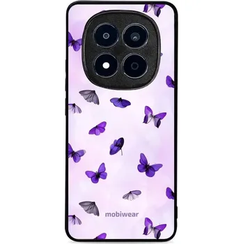 Pouzdro na mobilní telefon Lesklý kryt Mobiwear Glossy - Xiaomi Redmi Note 15 Pro Plus 5G - GP77G Fialoví motýlci (Prémiové lesklé pouzdro, obal, kryt Mobiwear Glossy na mobil Xiaomi Redmi Note 15 Pro Plus 5G - GP77G Fialoví motýlci, materiál Plast + TPU silikon - krytí po všech)