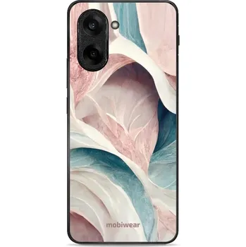 Pouzdro na mobilní telefon Lesklý kryt Mobiwear Glossy - OnePlus Nord CE5 - G026G - Růžový a zelenkavý mramor (Prémiové lesklé pouzdro, obal, kryt Mobiwear Glossy na mobil OnePlus Nord CE5 - G026G - Růžový a zelenkavý mramor, materiál Plast + TPU silikon - krytí po všech stranách,)