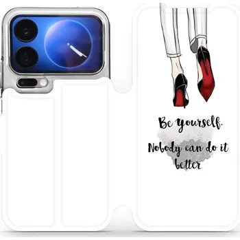 Pouzdro na mobilní telefon Flipové pouzdro Mobiwear - Xiaomi 17 Pro - M046P Be yourself (Knížkové flip pouzdro, obal, kryt na mobil Xiaomi 17 Pro - M046P Be yourself, materiál Umělá kůže + TPU - ochrana 360°, stojánek, silikonová vanička, magnetické zavírání)