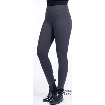 Jezdecké kalhoty Dětské zimní legíny HKM -COSY- - Šedá - 146/152