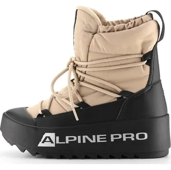 Dámská zimní obuv boty dámské ALPINE PRO PRIBA zateplené zemité (boty dámské ALPINE PRO PRIBA zateplené zemité)