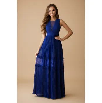 Dámské šaty EVA & LOLA Plesové šaty ANABEL královská modrá Barva: Modrá, Velikost: L