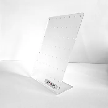 Dárková krabička Stojan na náušnice BARVY: průhledná plexisklový stojan na 28 párů náušnic