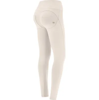 Dámské kalhoty Freddy kalhoty WR.UP krémové světlé, vysoký pas, superskinny střih, organická bavlna Vybraná velikost: S
