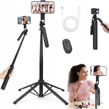 Selfie tyč SELFIE TYČ STATIV DRŽÁK NA TELEFON TRIPOD BLUETOOTH OVLADAČ