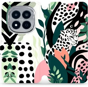 Pouzdro na mobilní telefon Flipové pouzdro Mobiwear - Xiaomi Redmi Note 15 Pro 5G - VP53S Levhart (Knížkové flip pouzdro, obal, kryt na mobil Xiaomi Redmi Note 15 Pro 5G - VP53S Levhart, materiál Umělá kůže + TPU - ochrana 360°, stojánek, silikonová vanička, magnetické zavírání)