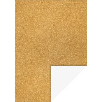 Výtvarný papír Karton A4 200g/m2 - glitr zlatý