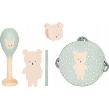 Dřevěná hračka Dřevěná hudební sada pro děti od 18 měsíců