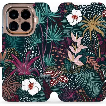 Pouzdro na mobilní telefon Flipové pouzdro Mobiwear - Xiaomi 15T Pro - VP13S Temná flóra (Knížkové flip pouzdro, obal, kryt na mobil Xiaomi 15T Pro - VP13S Temná flóra, materiál Umělá kůže + TPU - ochrana 360°, stojánek, silikonová vanička, magnetické zavírání)