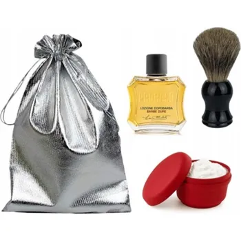 Prémiová štětka na holení z divočáka, mýdlo na holení a balzám – sada na holení