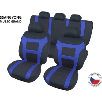 Potah sedadla Cappa Autopotahy Perfetto&nbsp;EL SSangYong Musso Grand modrá