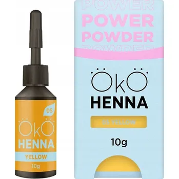 Barva na řasy a obočí OKO Henna na obočí Power Powder 05 Yellow 10g