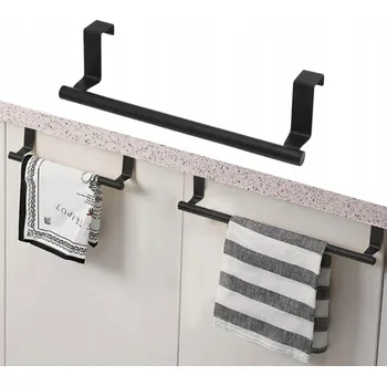 Věšák DRŽÁK NA KUCHYŇSKÉ UTĚRKY NA DVEŘE SKŘÍŇKY PŘEDNÍ LIŠTA ZÁVĚSNÝ TYČ