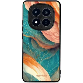 Pouzdro na mobilní telefon Lesklý kryt Mobiwear Glossy - Xiaomi Redmi Note 15 Pro Plus 5G - G025G - Azurový a oranžový mramor (Prémiové lesklé pouzdro, obal, kryt Mobiwear Glossy na mobil Xiaomi Redmi Note 15 Pro Plus 5G - G025G - Azurový a oranžový mramor, materiál Plast + TPU)