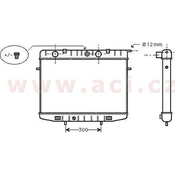 Autodíl Chladič, chlazení motoru ACI 37002175