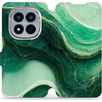 Pouzdro na mobilní telefon Flipové pouzdro Mobiwear - Xiaomi Redmi Note 15 Pro 5G - VP38S Zelený mramor (Knížkové flip pouzdro, obal, kryt na mobil Xiaomi Redmi Note 15 Pro 5G - VP38S Zelený mramor, materiál Umělá kůže + TPU - ochrana 360°, stojánek, silikonová vanička, magnetické)