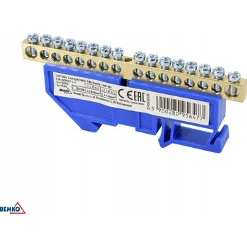 SVORKOVNICE NA DIN LIŠTU 6x9, 16-PÓLOVÁ, MODRÁ, SCHELINGER, 1 KS