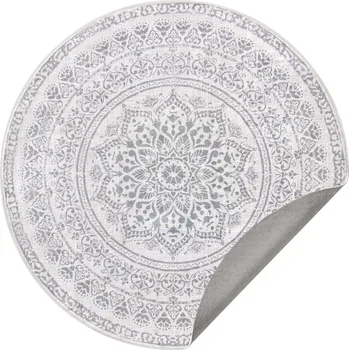 Koberec Kulatý koberec ORIENT 160 cm šedý