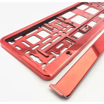 Držák SPZ PrincessCar Podložka pod SPZ Červená