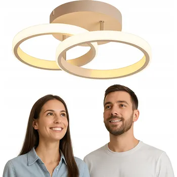 LED Stropní Svítidlo Lustr STROPNÍ SVÍTIDLO Závěsné Moderní Bílé do Interiéru