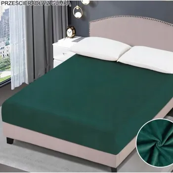 Prostěradlo Prostěradlo S Gumou Silná Mikrovlákno Medvídek 160x200cm Lahvově Zeleň