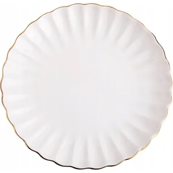 Talíř Dezertní talíř MELIDA se zlatým okrajem 20 cm HOMLA