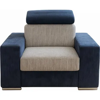 Křeslo Křeslo BERTA šedá / modrá