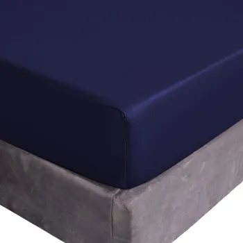 Prostěradlo PROSTĚRADLO BAVLNĚNÉ S GUMOU 90x200+25 TMAVĚ MODRÉ (GRANÁTOVÉ)