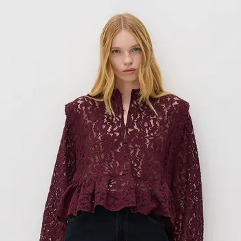 Pánská košile Reserved - Košile ze strukturované látky - hnědá - 104IC-83X - 104IC-83X-L