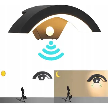 Venkovní osvětlení VENKOVNÍ LED SVÍTIDLO NAD VCHODOVÉ DVEŘE s Pohybovým Čidlem 18W