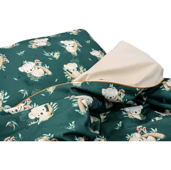 Povlečení Dětské SADA POVLEČENÍ Koala Zeleň 160x200cm + 50x60cm prémiová Bavlna