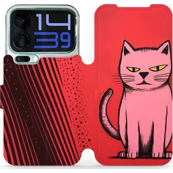 Pouzdro na mobilní telefon Flipové pouzdro Mobiwear - Xiaomi 17 Pro Max - VP54S Kocourek (Knížkové flip pouzdro, obal, kryt na mobil Xiaomi 17 Pro Max - VP54S Kocourek, materiál Umělá kůže + TPU - ochrana 360°, stojánek, silikonová vanička, magnetické zavírání)