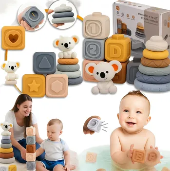 ostatní stavebnice Gumové stavebnice Vzdělávací věž Senzorická hračka