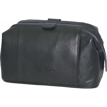 Sumatra pánská kožená kosmetická taška černá