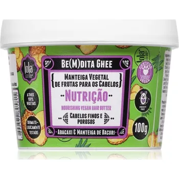 Vlasová regenerace Lola Cosmetics BE(M)DITA GHEE NUTRIÇÃO vyživující maska na vlasy 100 g