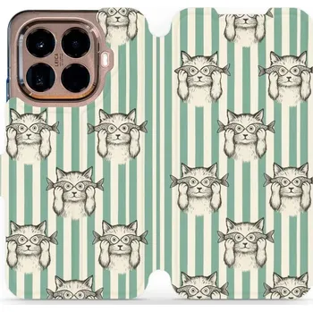 Pouzdro na mobilní telefon Flipové pouzdro Mobiwear - Xiaomi 15T Pro - VP90S Číča ryby (Knížkové flip pouzdro, obal, kryt na mobil Xiaomi 15T Pro - VP90S Číča ryby, materiál Umělá kůže + TPU - ochrana 360°, stojánek, silikonová vanička, magnetické zavírání)