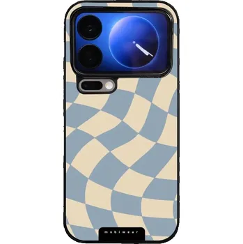 Pouzdro na mobilní telefon Lesklý kryt Mobiwear Glossy - Xiaomi 17 Pro - GA59G Modrá a béžová šachovnice (Prémiové lesklé pouzdro, obal, kryt Mobiwear Glossy na mobil Xiaomi 17 Pro - GA59G Modrá a béžová šachovnice, materiál Plast + TPU silikon - krytí po všech stranách,)