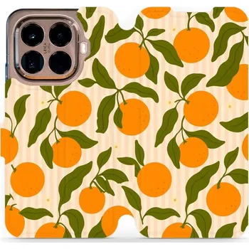 Pouzdro na mobilní telefon Flipové pouzdro Mobiwear - Xiaomi 15T Pro - VP82S Pomeranče (Knížkové flip pouzdro, obal, kryt na mobil Xiaomi 15T Pro - VP82S Pomeranče, materiál Umělá kůže + TPU - ochrana 360°, stojánek, silikonová vanička, magnetické zavírání)