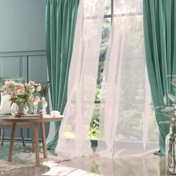 Obraz Závěs VELUR Moradi PASA mořský zeleň 140x250