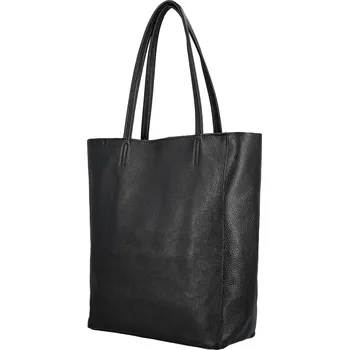 Kabelka Trendy dámská kožená kabelka na rameno Sascha, černá