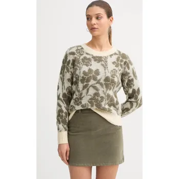 Dámský svetr Svetr s příměsí mohéru United Colors of Benetton béžová barva, 1VAAE10F3 01X, vel. S